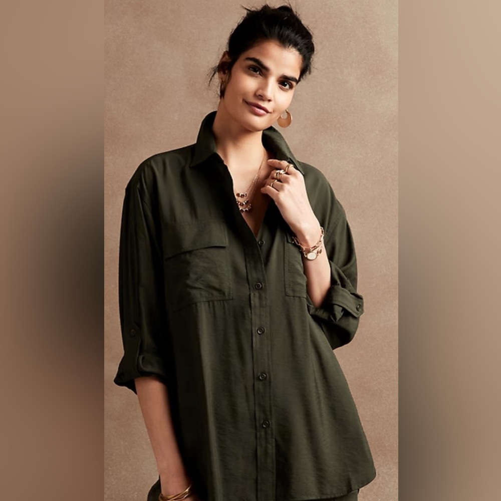 Banana republic factory utility blouse